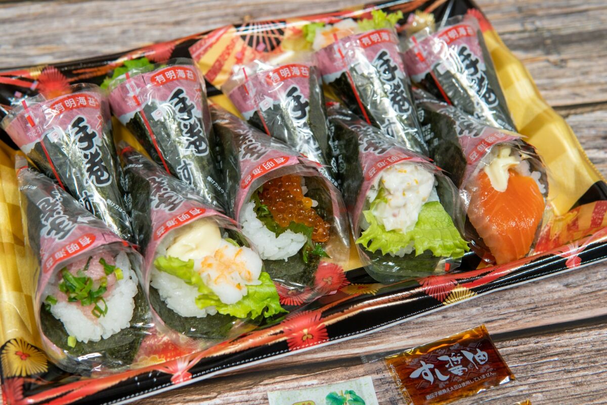 ザ・ビッグの人気の手巻き寿司10本はお腹いっぱいのボリューム - オリョポートフォリ