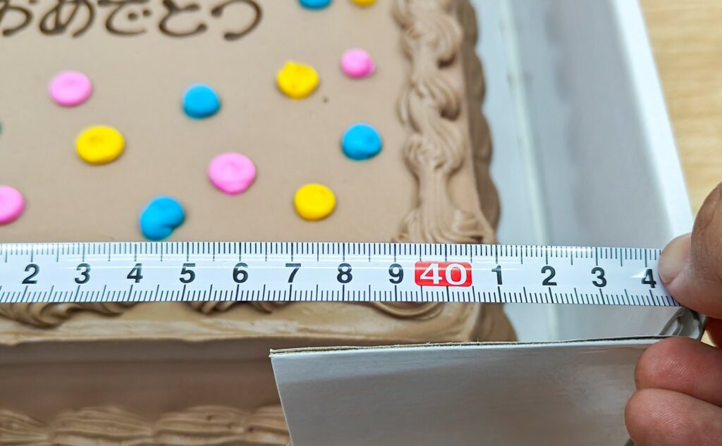 コストコケーキのサイズ