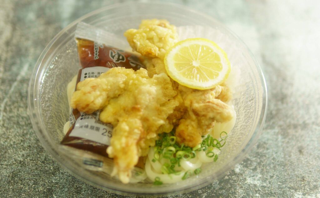 自家製鶏天おろしうどんの開封後
