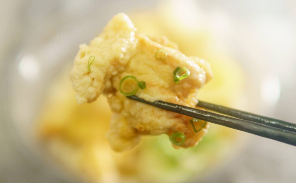 自家製鶏天おろしうどんのとり天
