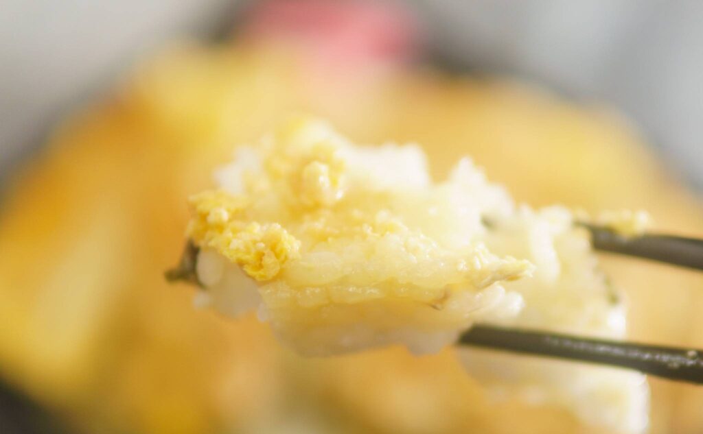 だし自慢!ロースカツ重のだしの味あるごはん